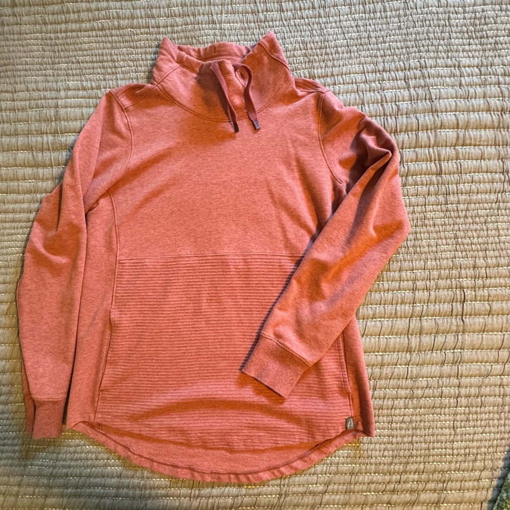 L.L. Bean rose funnelneck tunic sweatshirt